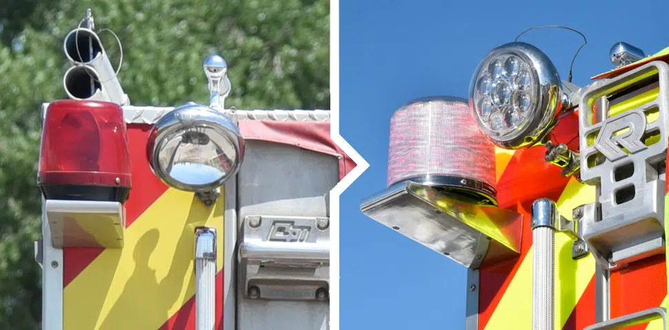 Wellington Rear Lights Before and after