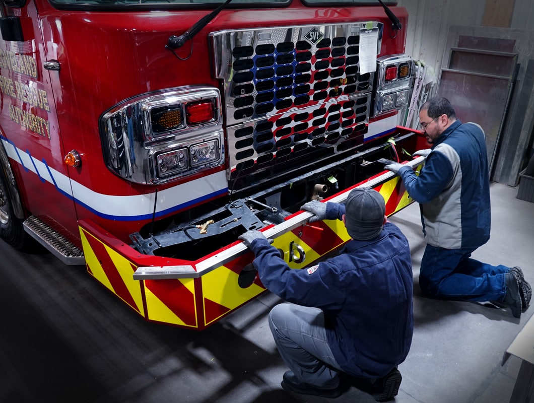 Fire Truck Repair | Loveland Fire Rescue Authority Bumper Repair