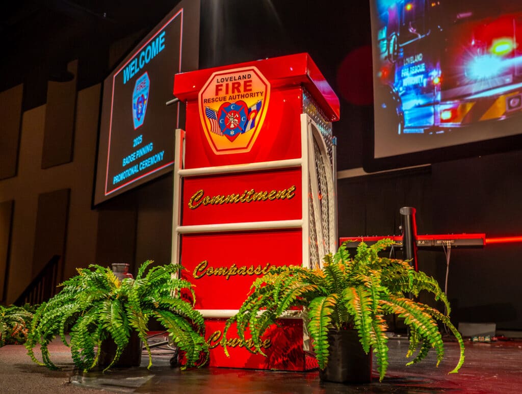 Loveland Fire Authority Custom Podium